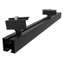 10KW Schienensystem Einlagig Schwarz Eloxiert für 24 Module zu 8 Module in 3 Reihen