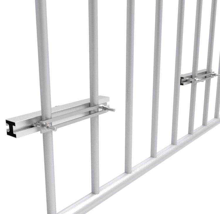 Montageset Balkonkraftwerk Geländer