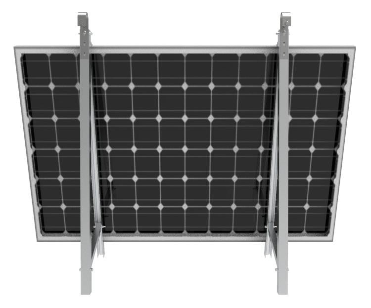 Balkonkraftwerk als Flachdach- und Wand Montageset