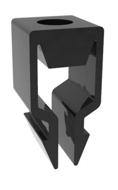 Modulendklemme Klick ALU schwarz - 30mm