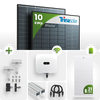 PV Komplettpaket Huawei 10KW Schrägdachmontage Trina 430 Vertex S+ Bifazial Black Frame Module